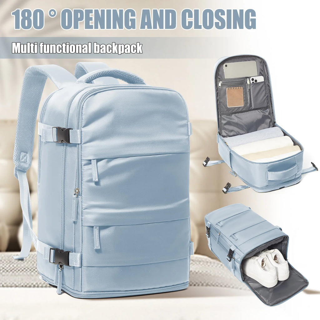 Women Men Travel Backpack , Cabin Bag Ryanair Hand Luggage 40x20x25 Travel Backpack College Bookbag Laptop Bag, eastpak rucksack