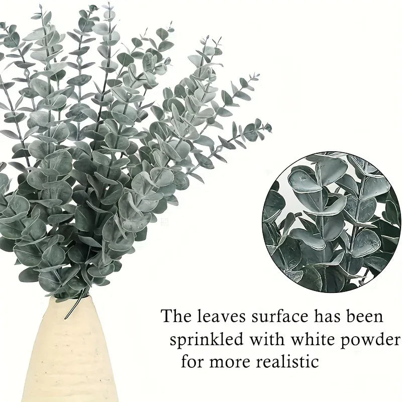 70 Realistic Artificial Eucalyptus Stems Suitable For Wedding Decoration Office Decoration, Party And Festival Celebration - Luvia