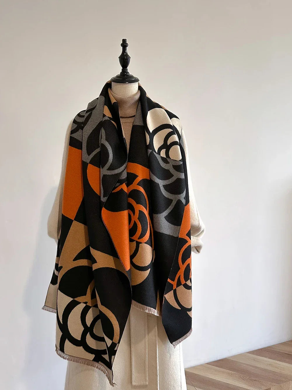 Cashmere Scarf for Women Thick Warm Winter Blanket Brand Female Luxury Quality Shawl Wrap Bufanda 2024 Poncho Echarpe Pashmina - Luvia
