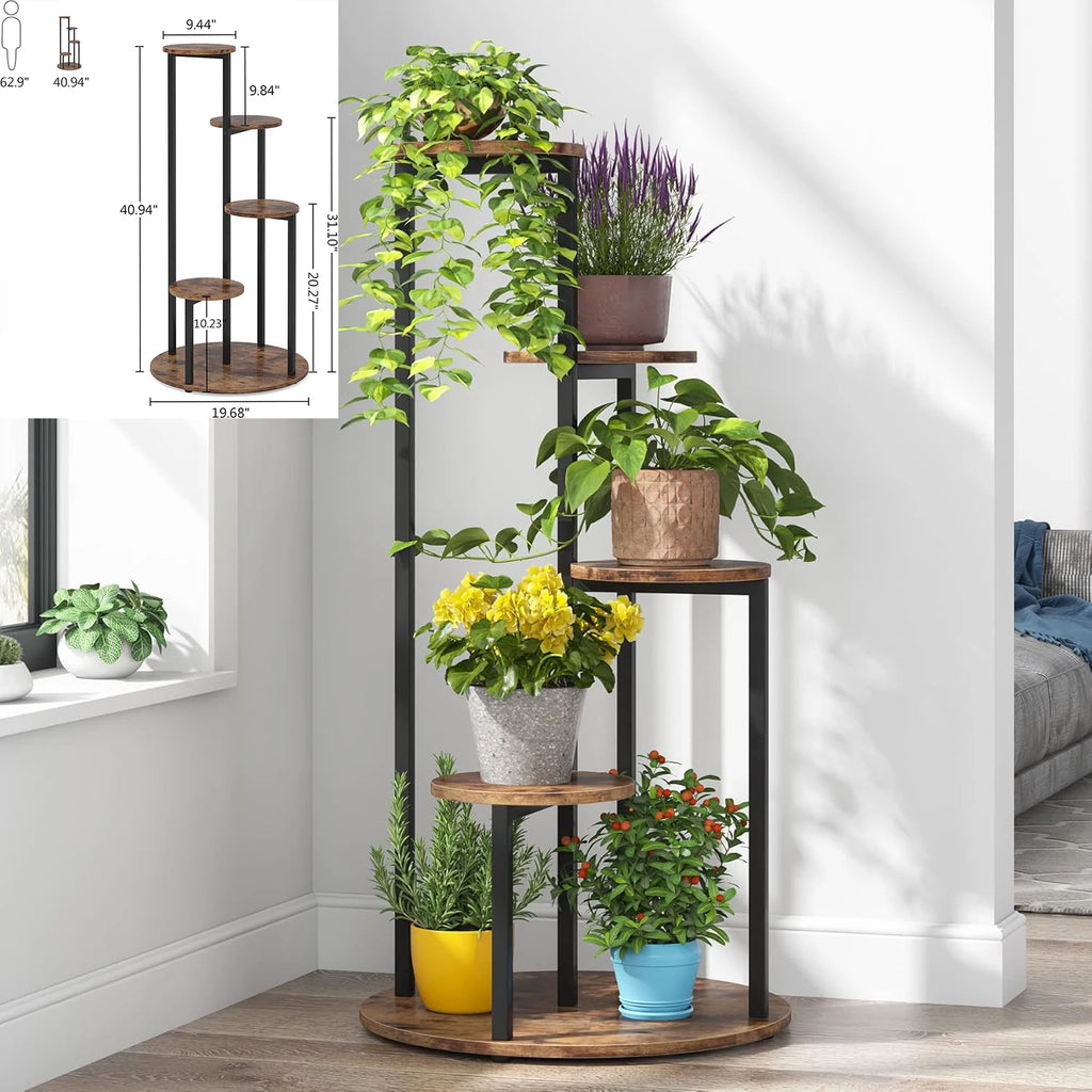 Plant Stand Indoor, Multi-Tiered 11 Potted Plant Shelf Flower Stands, Tall Plant Rack Display Holder Planter Organizer