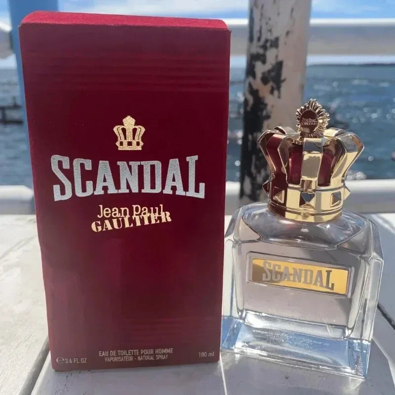 Scandal for Men Eau De Parfum Long Lasting Woody Fragrance Vetiver Leather & Sandalwood Cologne Premium Perfume Gift Set for Him