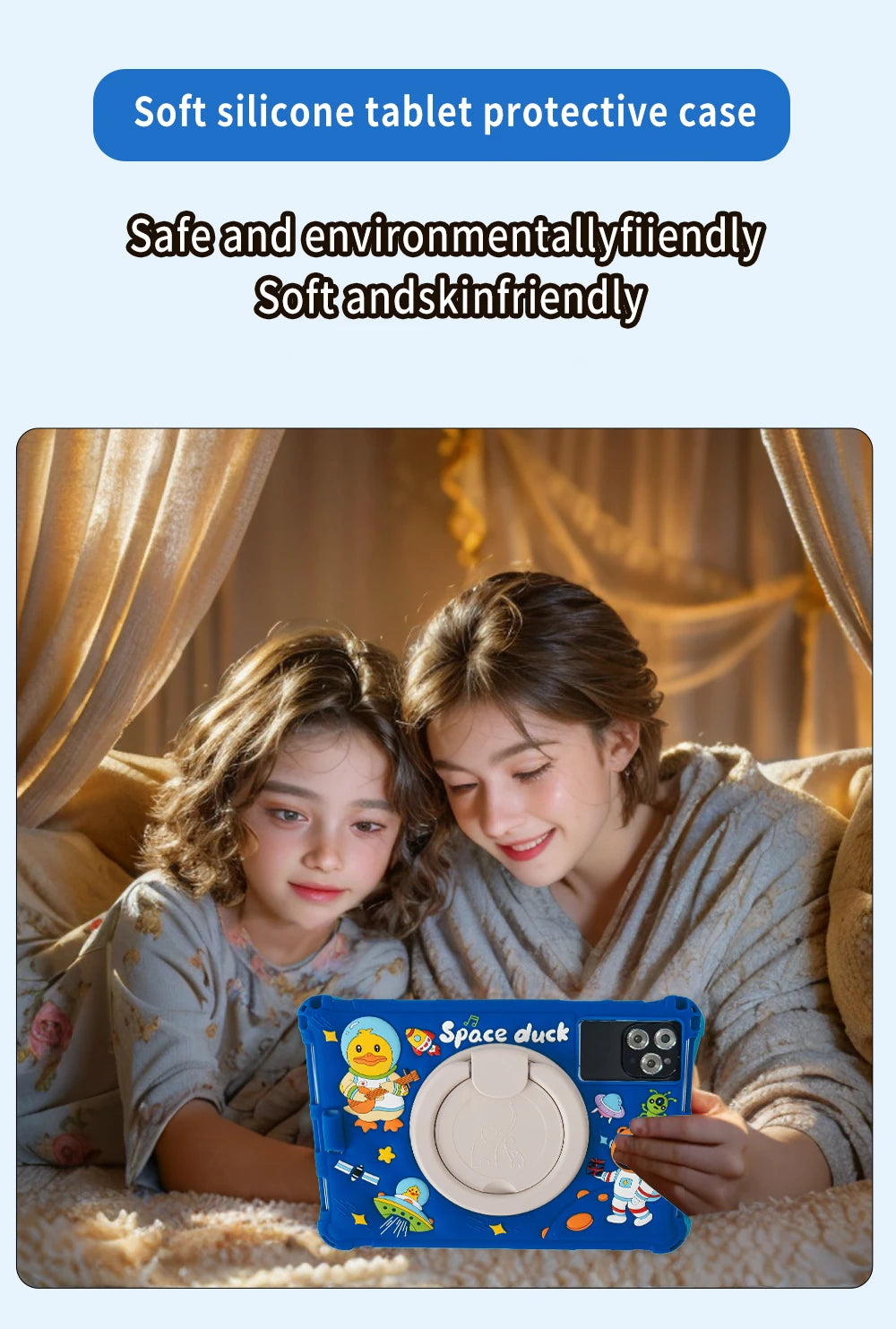 10.1-inch Kids Tablet Android 13 64GB Bluetooth WIFI support Youtube IPS 1280X800 screen Dual SIM Card 5000mAh with Case