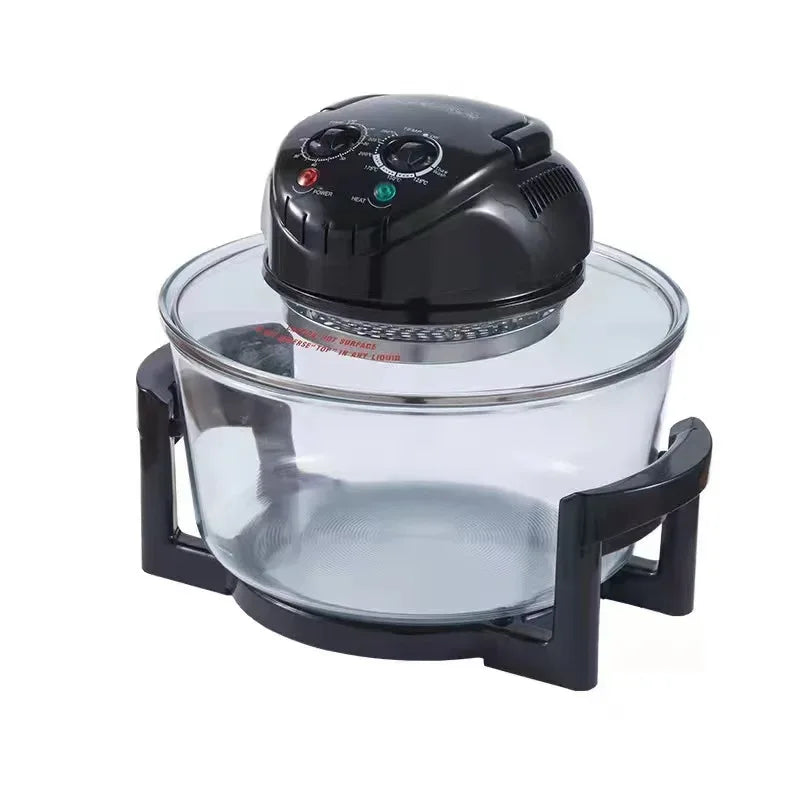 12L Air Fryer, 1400W Electric Hot fryer Oven Oilless Cooker with Touch Control & Nonstick Basket & Visible Window, Family Size - Luvia