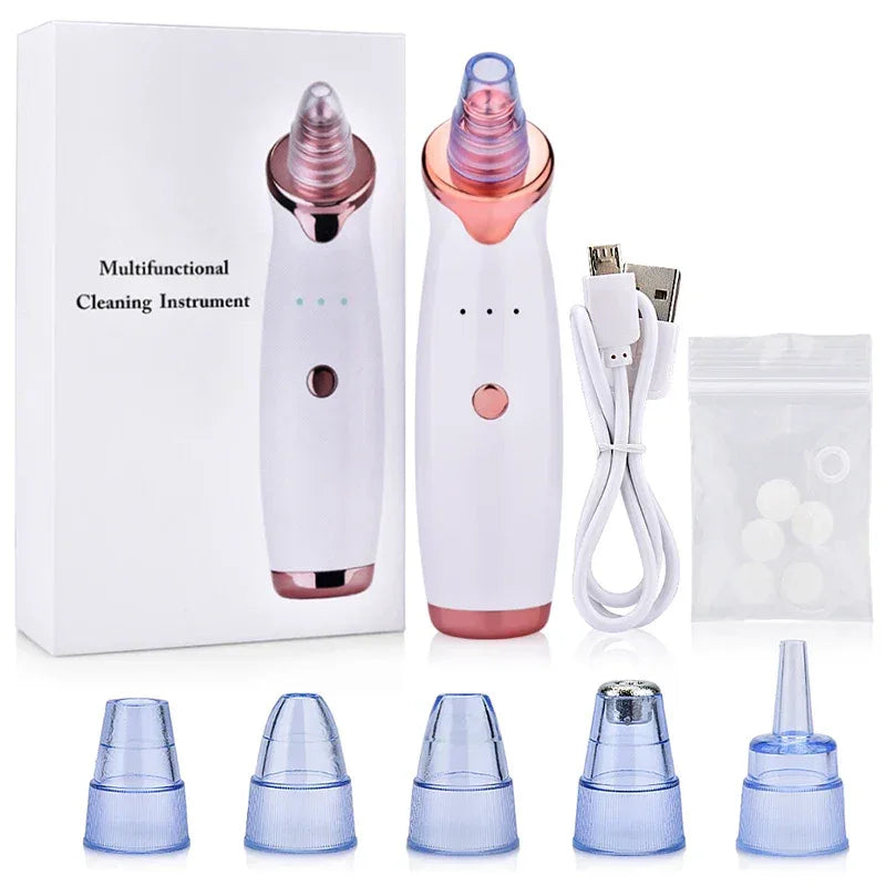 Electric Black Head Removal Face Vacuum Blackhead Instrument Blackhead Remover Vacuum Pore Cleaner - Luvia