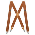 Suspenders for MTuxedo en Mens Suspenders X-Back 1.4"Adjustable Elastic Suspender Braces Strong for Work Trousers Wedding - Luvia