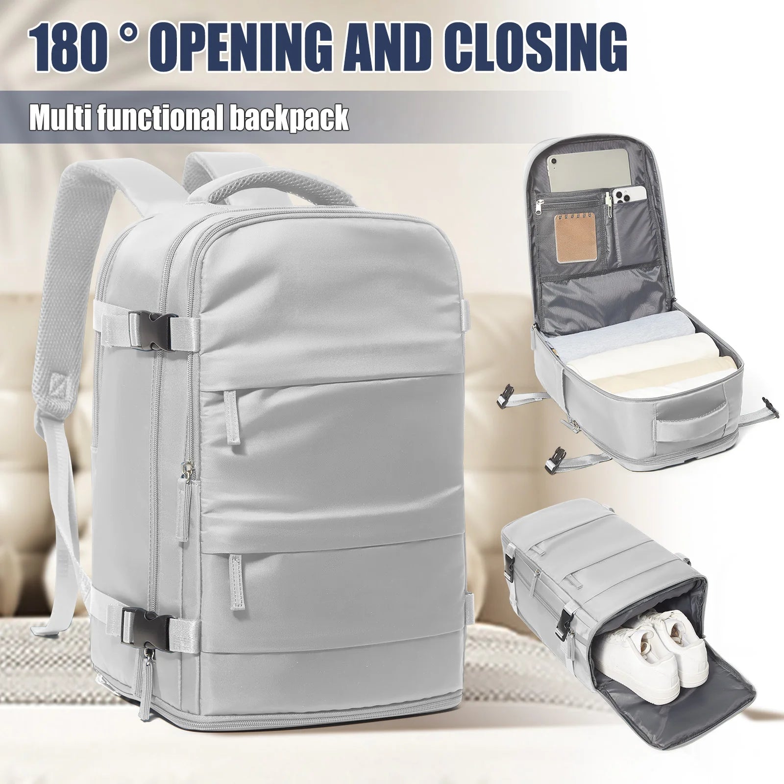 Women Men Travel Backpack , Cabin Bag Ryanair Hand Luggage 40x20x25 Travel Backpack College Bookbag Laptop Bag, eastpak rucksack