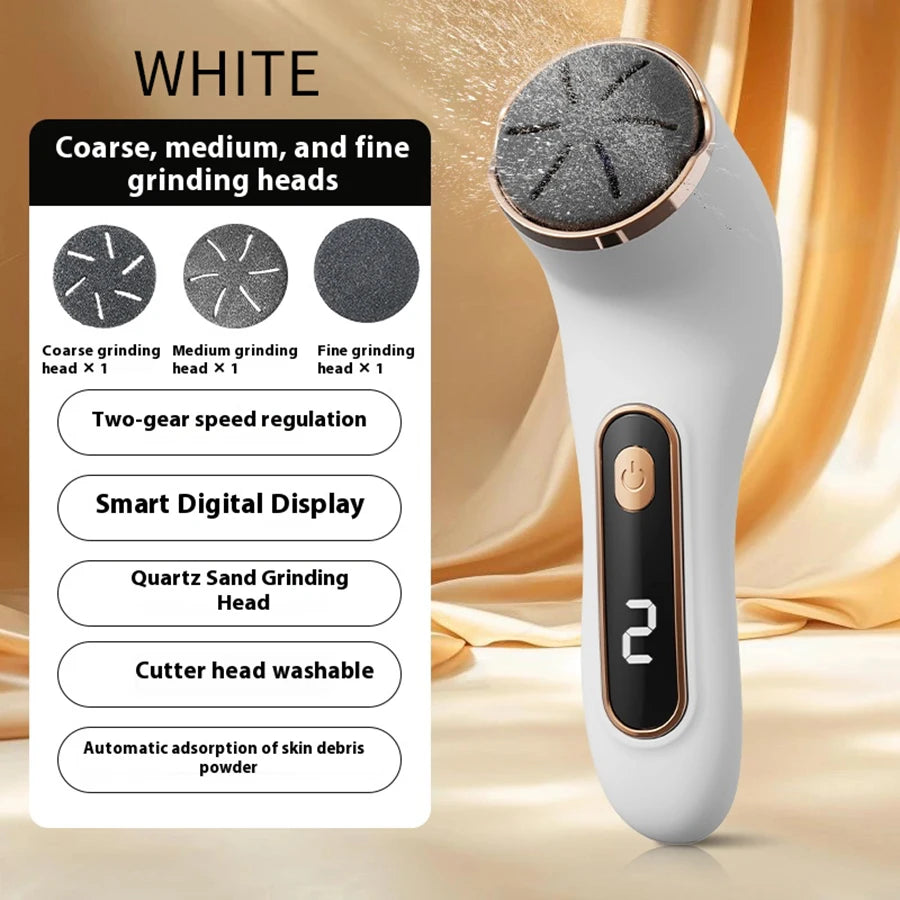 Professional electric foot callus remover - easy to use, painless, quick removal, rechargeable, gentle exfoliation, making the s