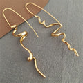 Abstract three-dimensional design earrings cool and handsome temperament fashion women exquisite retro ear hanging jewelry acces - Luvia