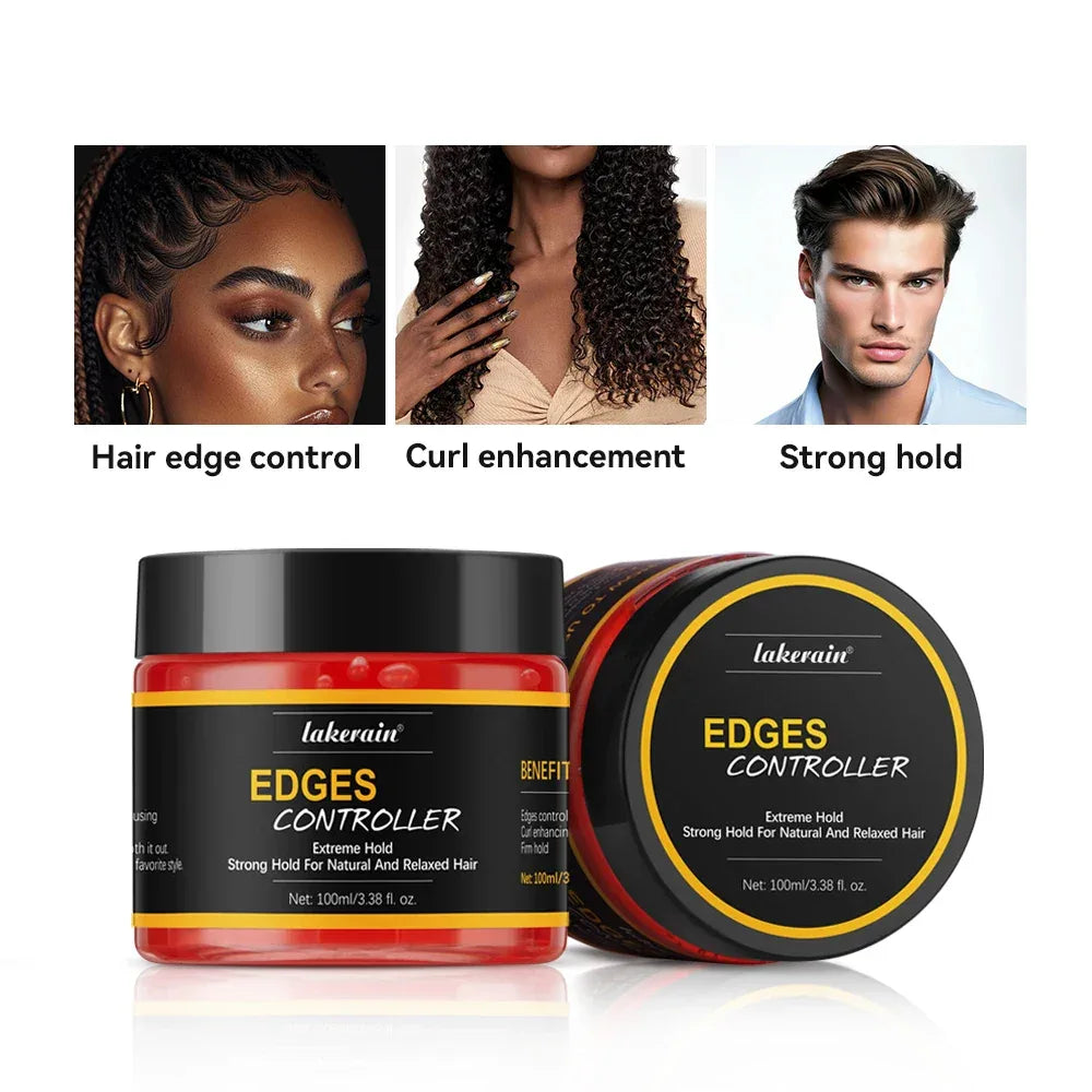 Edge Control Strong Hold Hair Gel Thick Edges Styling Gel Non-Greasy Non-Flaking No White Cast Long Lasting Supports All Hair Ty - Luvia
