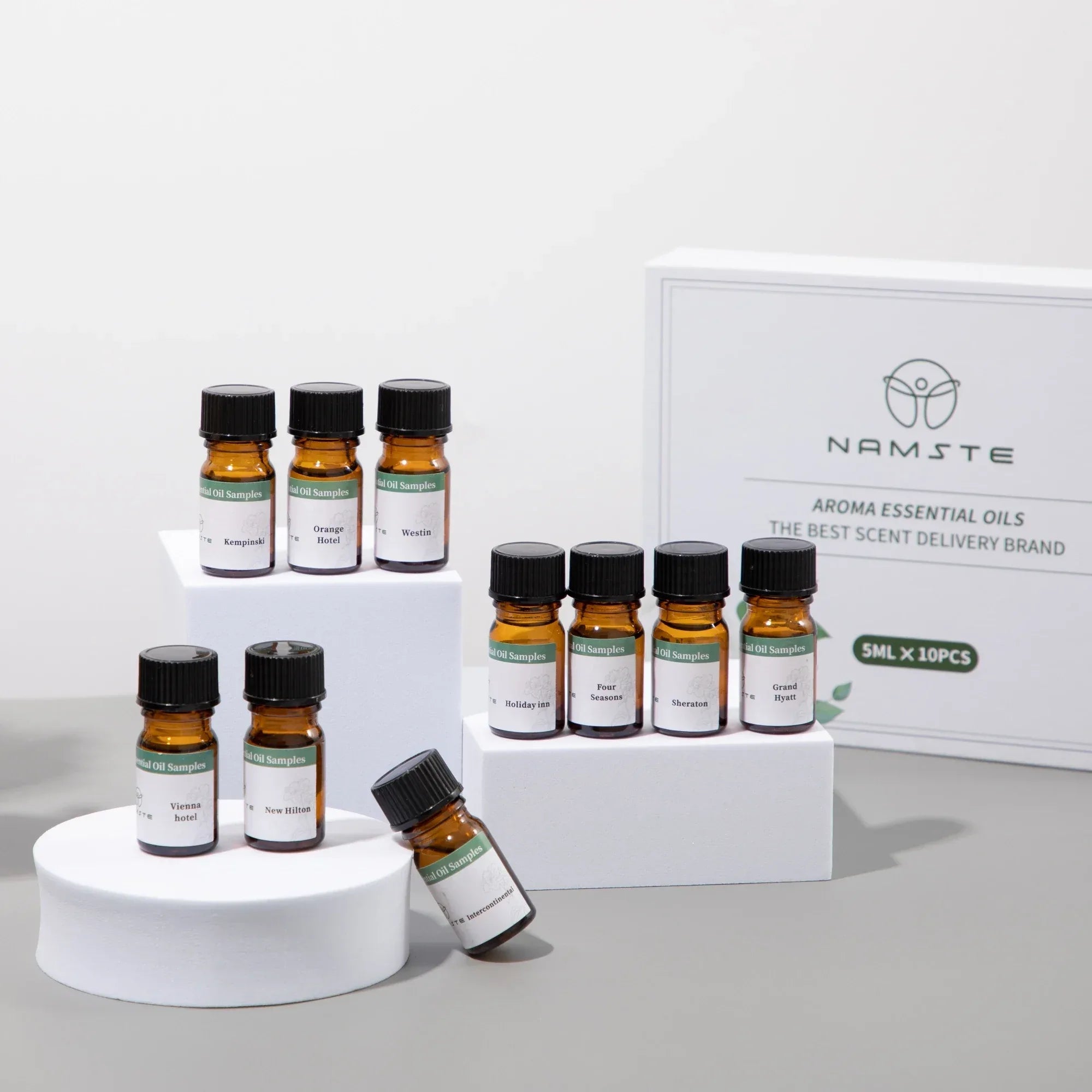 Essential Oil Samples Sets Of Various Types Fragrance Series 5ml Suitable For Aroma Diffuser Machine Air Humidifier Ionizer - Luvia