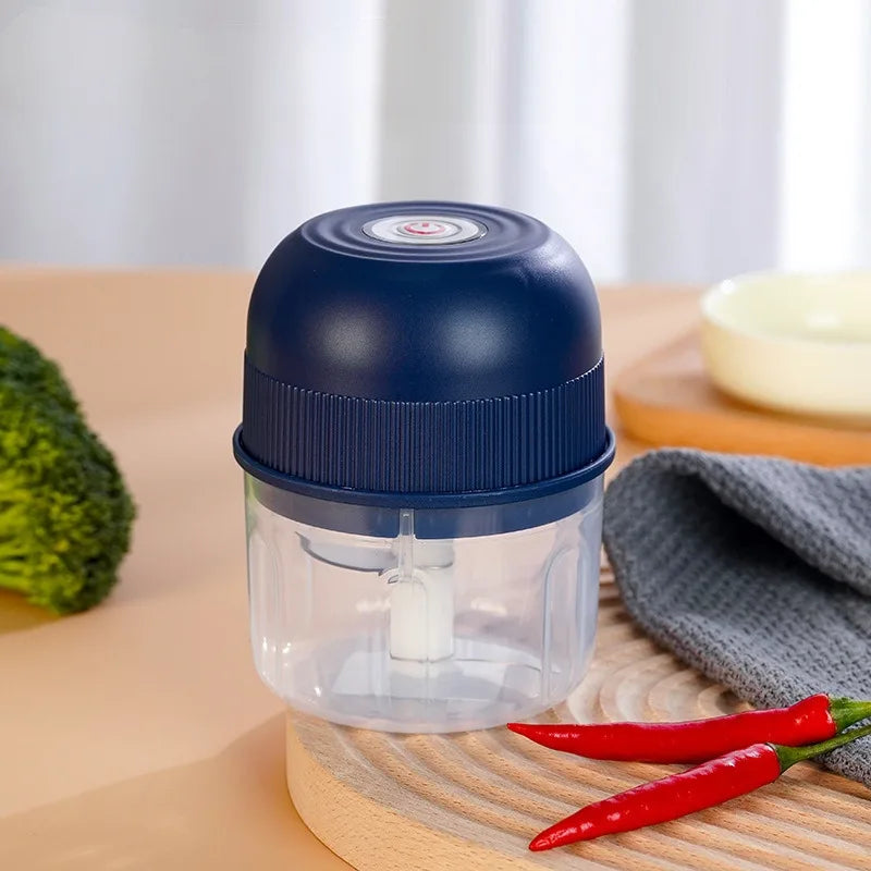 Electric Garlic Masher Garlic Mashing Machine 260ML Meat Grinder Onion Vegetable Crusher Kitchen Mini Blender