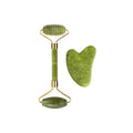 Natural Jade Roller Gua Sha Massage Set Guasha Board Comb Gouache Scraper Body Acupuncture Spa Facial Anti Aging Lifting Tools - Luvia