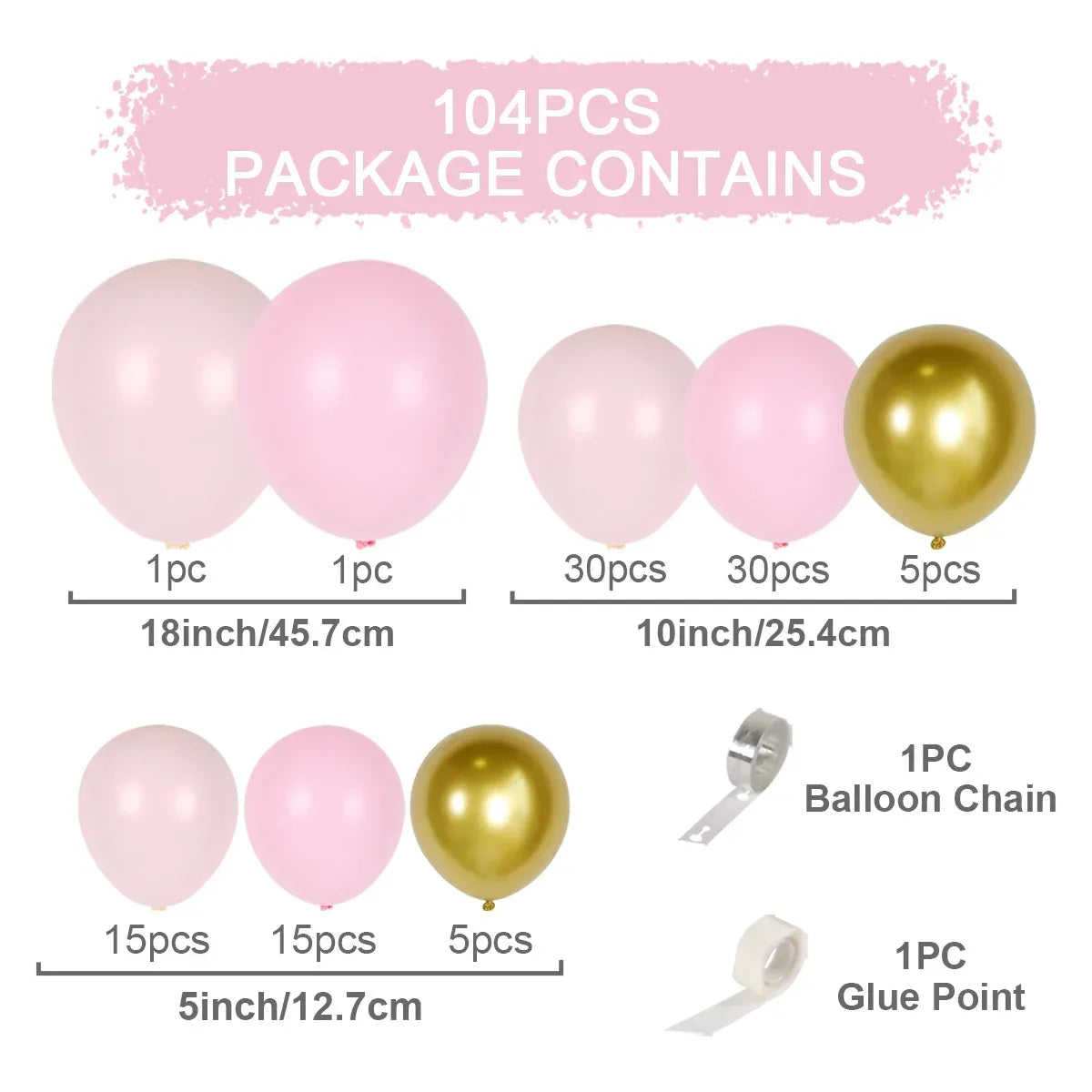 Balloon Garland Arch Kit Birthday Party Decoration Girl Birthday Foil Balloon Baby Shower Decor Globos Wedding Party Supplies - Luvia