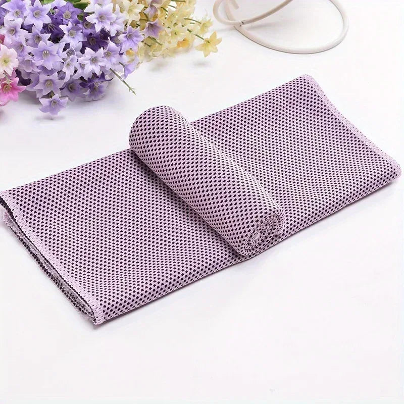 1-10pcs Cooling Towel Instant Relief Microfiber Cool Towels Chilling Neck Wrap Ice Cold Rags Sports Fitness Camping Hiking - Luvia