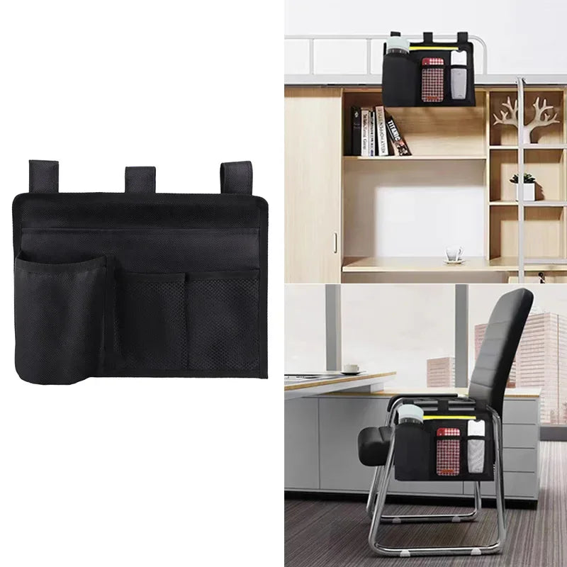 Bedside Caddy Storage Bag Multi Pockets Hanging Bag Bed Accessories Organizer Gadget Oxford Cloth for Dorm Bunk Hospital Book - Luvia