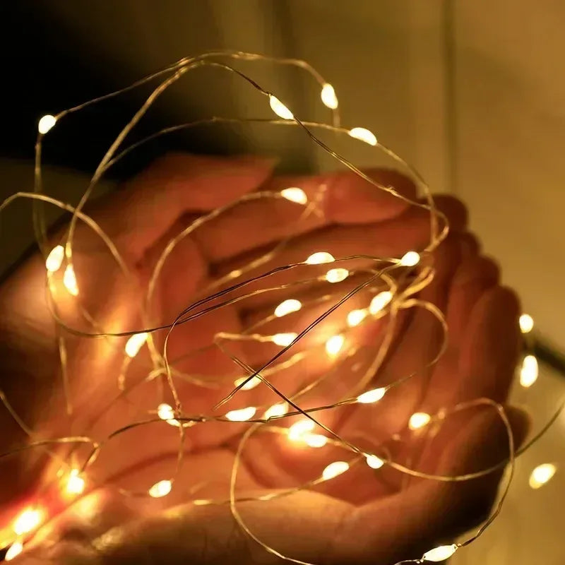 Fairy Light String Led Copper Wire String Light 1/2/3/5/10/30M USB/Battery Powered For Bedroom Garden Party Wedding Decoration - Luvia