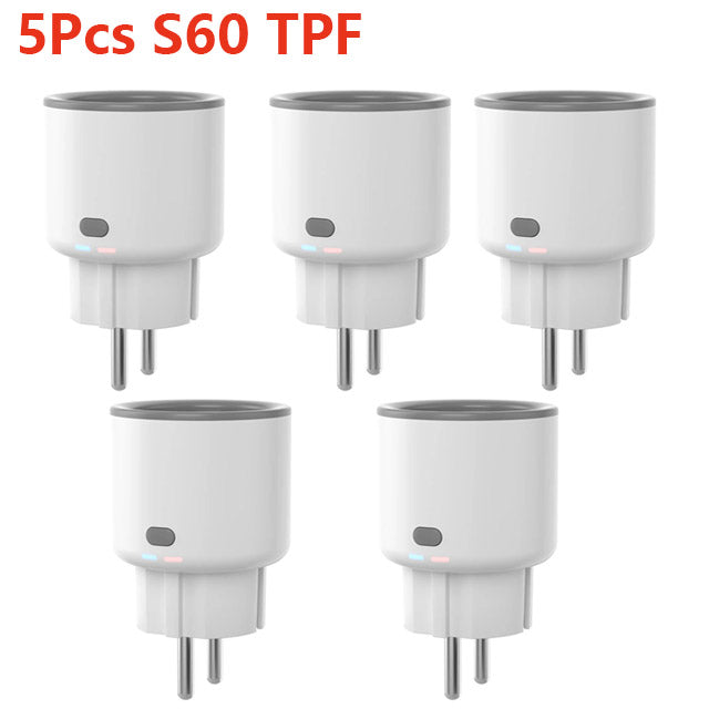 SONOFF Smart Socket S60 TPF EU WiFi 16A Smart Plug With Energy Monitoring Remote Control Timer Voice Control Smart Scene Current