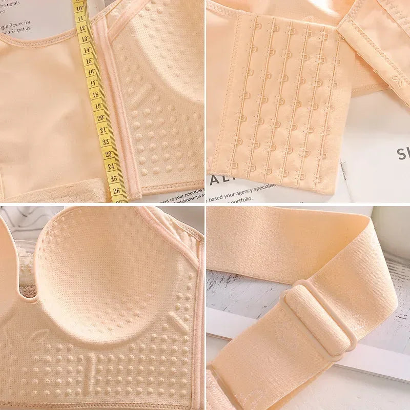 Plus Size Wireless Bra Seamless Ultra Thin Bralette for Women Full Bust Lift Anti Sag Sheer Lingerie with Wide Band Support - Luvia