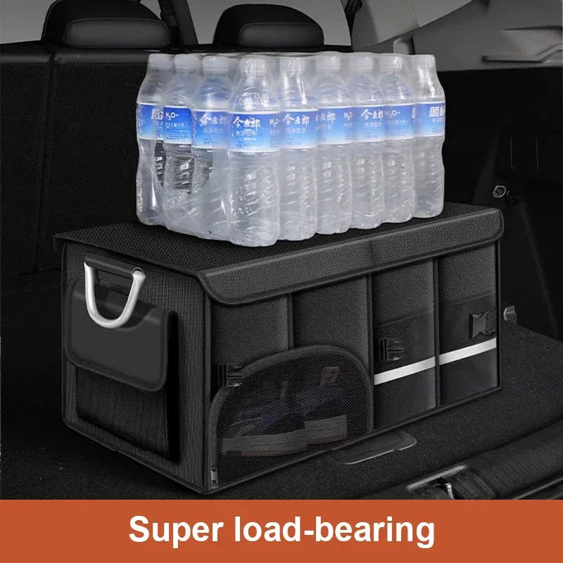 SEAMETAL Foldable Trunk Storage Box Waterproof Oxford Cloth 110L Large-Capacity Car Organizer for Camping/Fishing Easy to Carry - Luvia