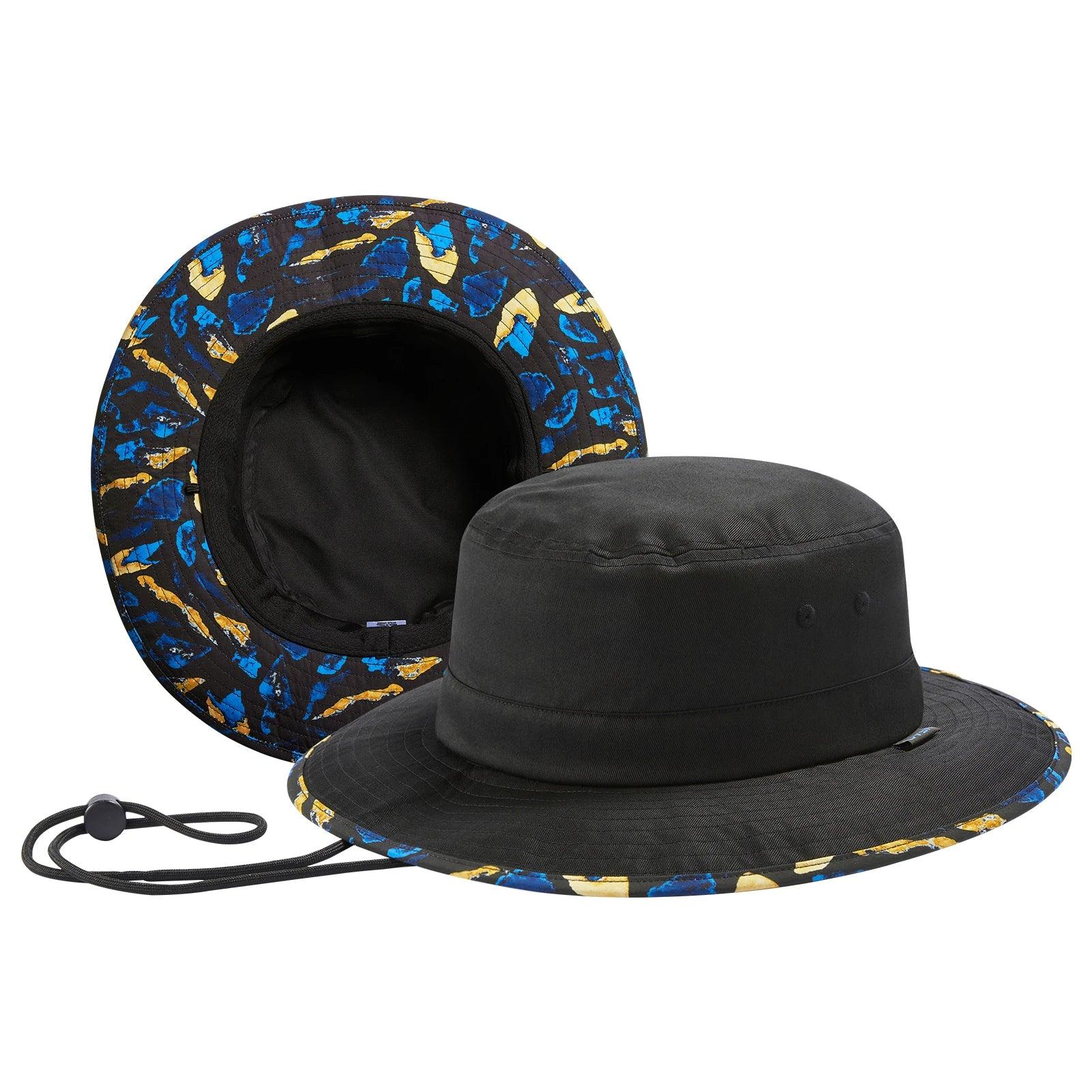 UPF 50+ Foldable Sun Hat Patterned Under Brim Bucket Hats for Summer Hiking Fishing Beach Safari Men Women - Luvia
