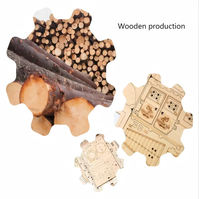 3D Wooden Car Puzzle，DIY Mechanical Model Kits for Adults ，Scale Model, Teens, Birthday Gift Idea Home Office Desk Decoration - Luvia