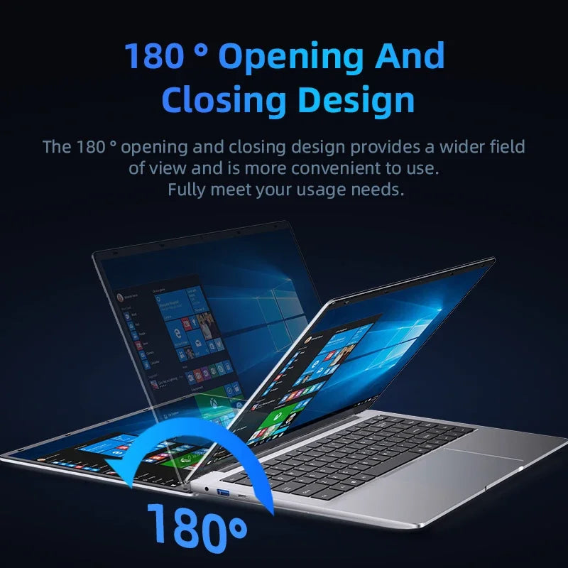Laptop Computer Windows 11 Pro Intel Atom A3950 2025 Notebook PC Gamer 12GB RAM 512GB 1TB SSD 1920*1080 Office Study Computer PC
