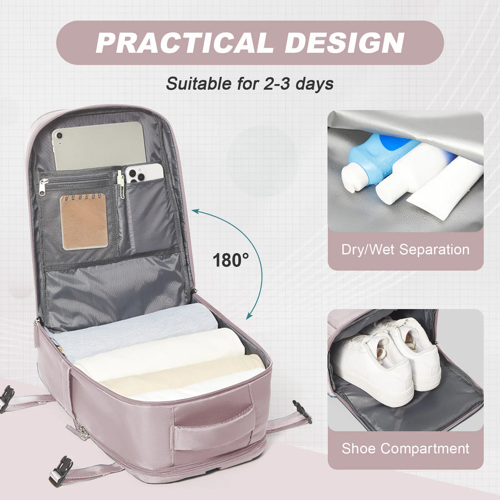 Women Men Travel Backpack , Cabin Bag Ryanair Hand Luggage 40x20x25 Travel Backpack College Bookbag Laptop Bag, eastpak rucksack