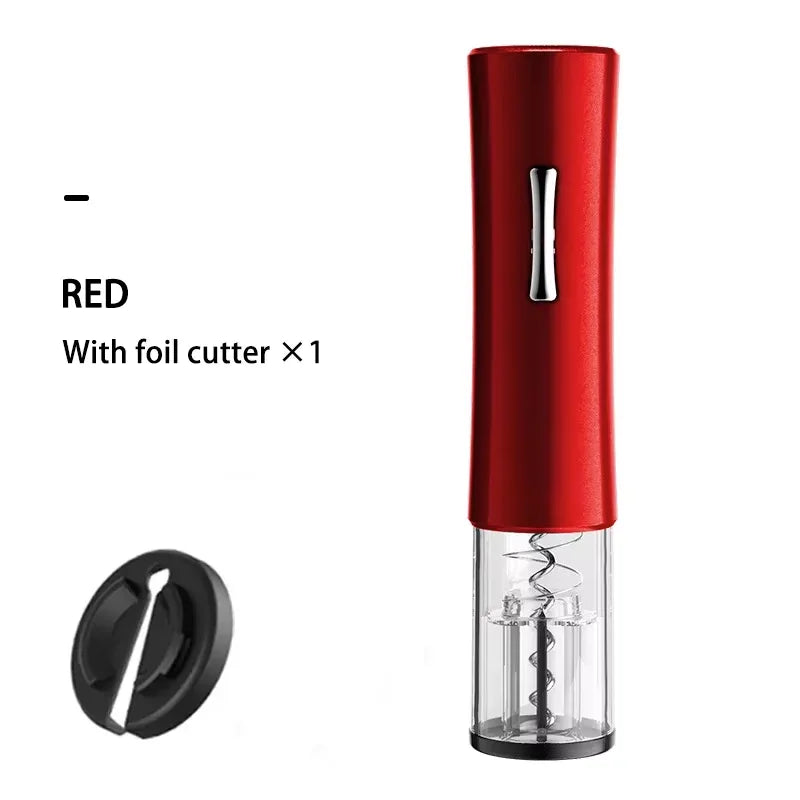 Electric Bottle Opener with Foil Cutter Corkscrew Wine Accessories Smart Automatic Wine Opener Kitchen Appliance - Luvia