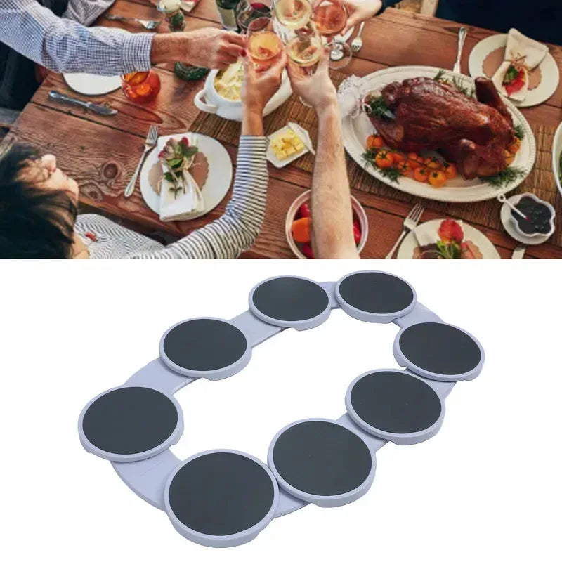 Table Turntable Turntable Tray 360 ° Rotation Multifunctional Reusable Portable Rotating Food Organizer Tray for Dining Table - Luvia