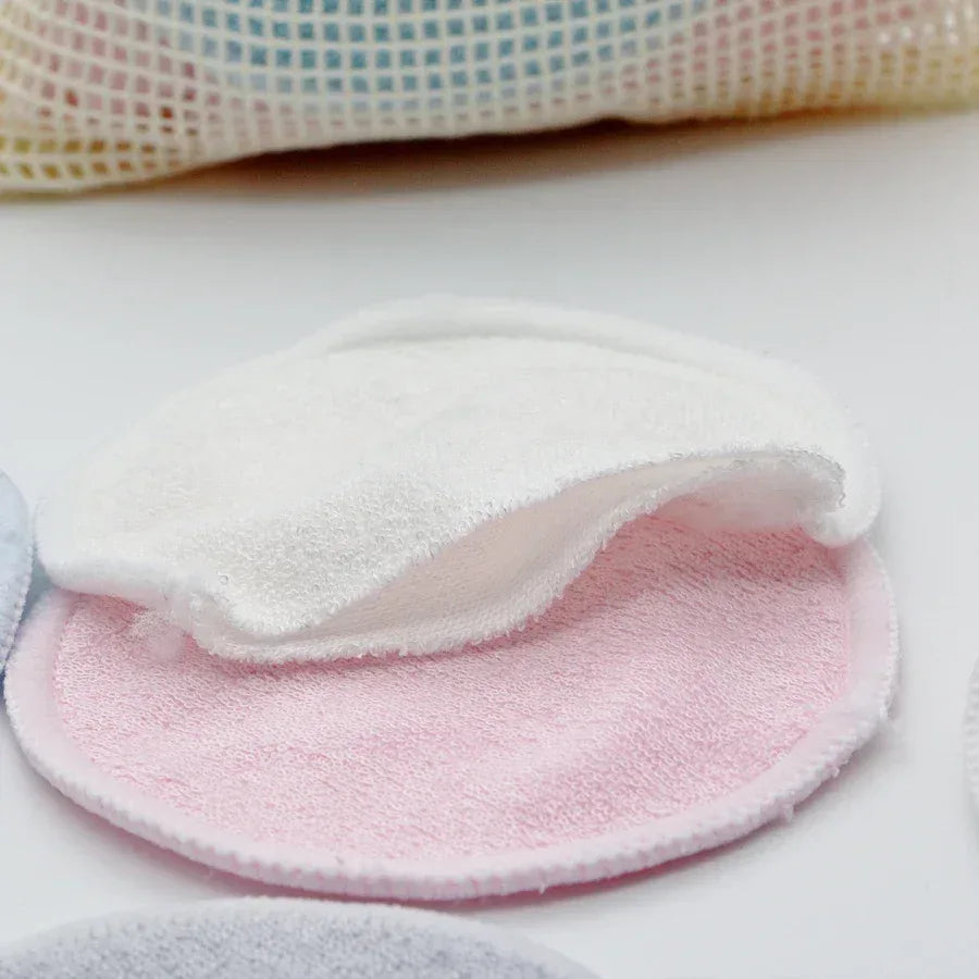 12PC Reusable Cotton Pads Makeup Remover Pads Washable Round Bamboo Make Up Pads Cloth Nursing Pads Skin Care Tool Skin Cleaning - Luvia