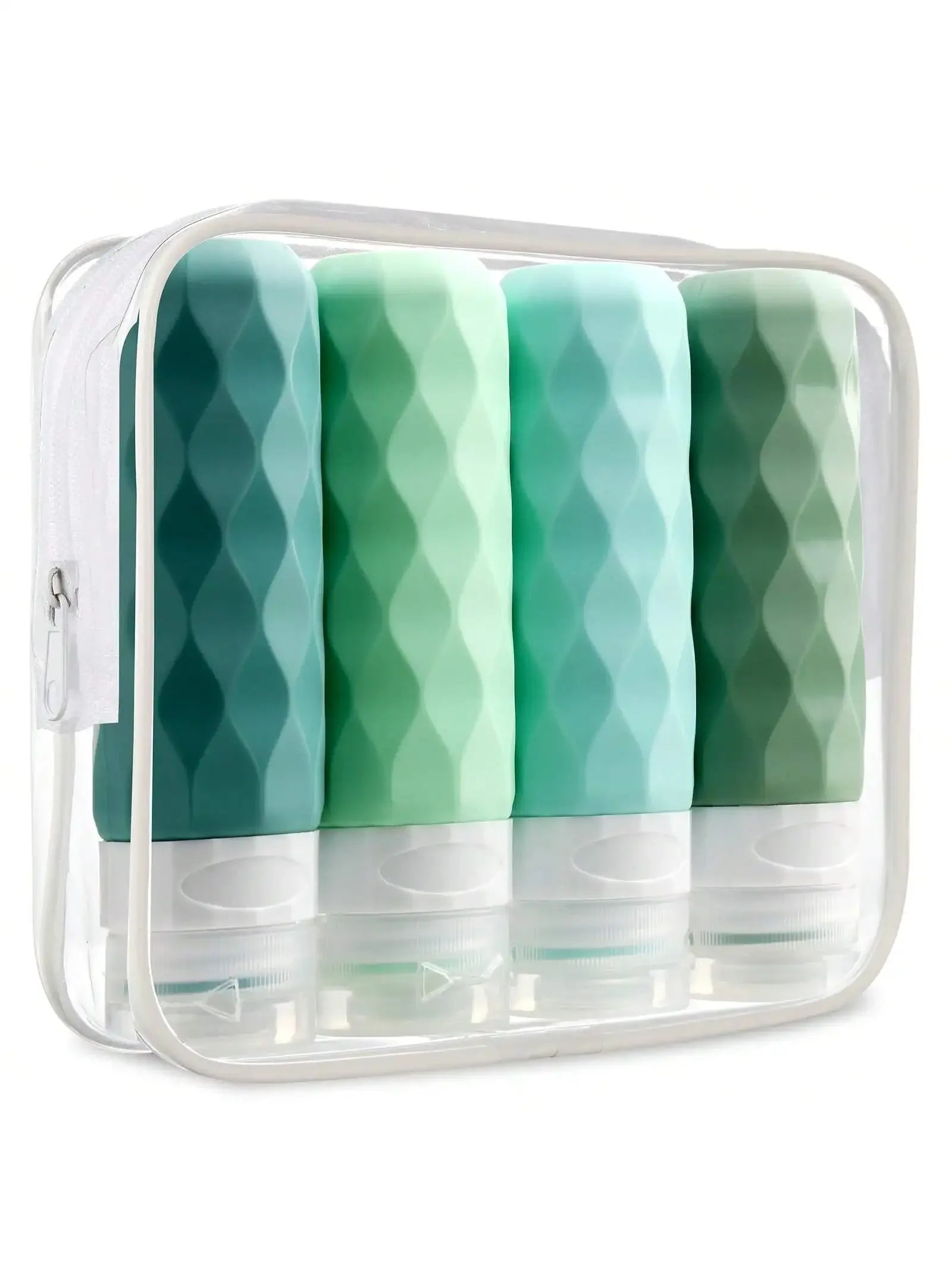 4 Pack SiliconeTravel Bottles for Toiletries, Tsa Approved 3oz Portable Travel Bottles, BPA Free Leak Proof Squeezable Travel Si - Luvia
