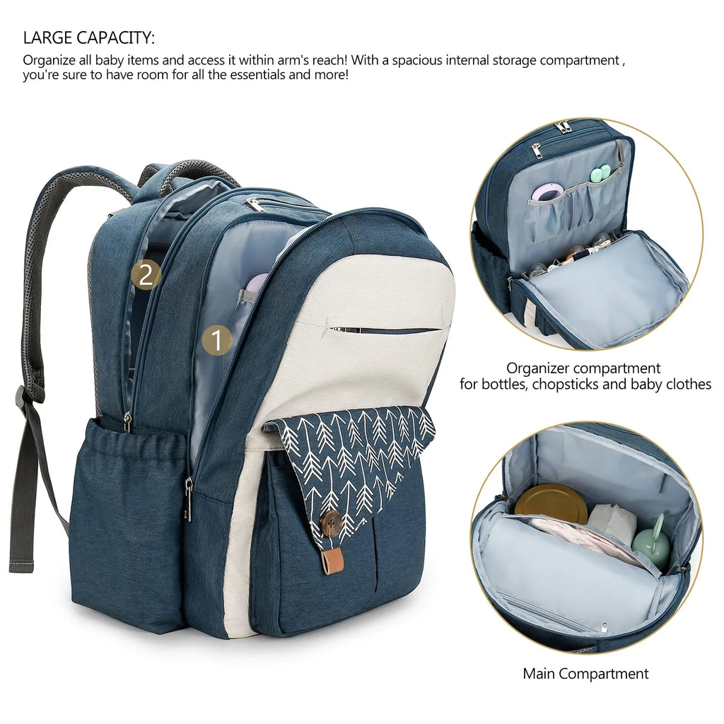 Diaper Bag Backpack，Baby diaper bag, multifunctional water-repellent travel backpack large diaper bag backpack - Luvia