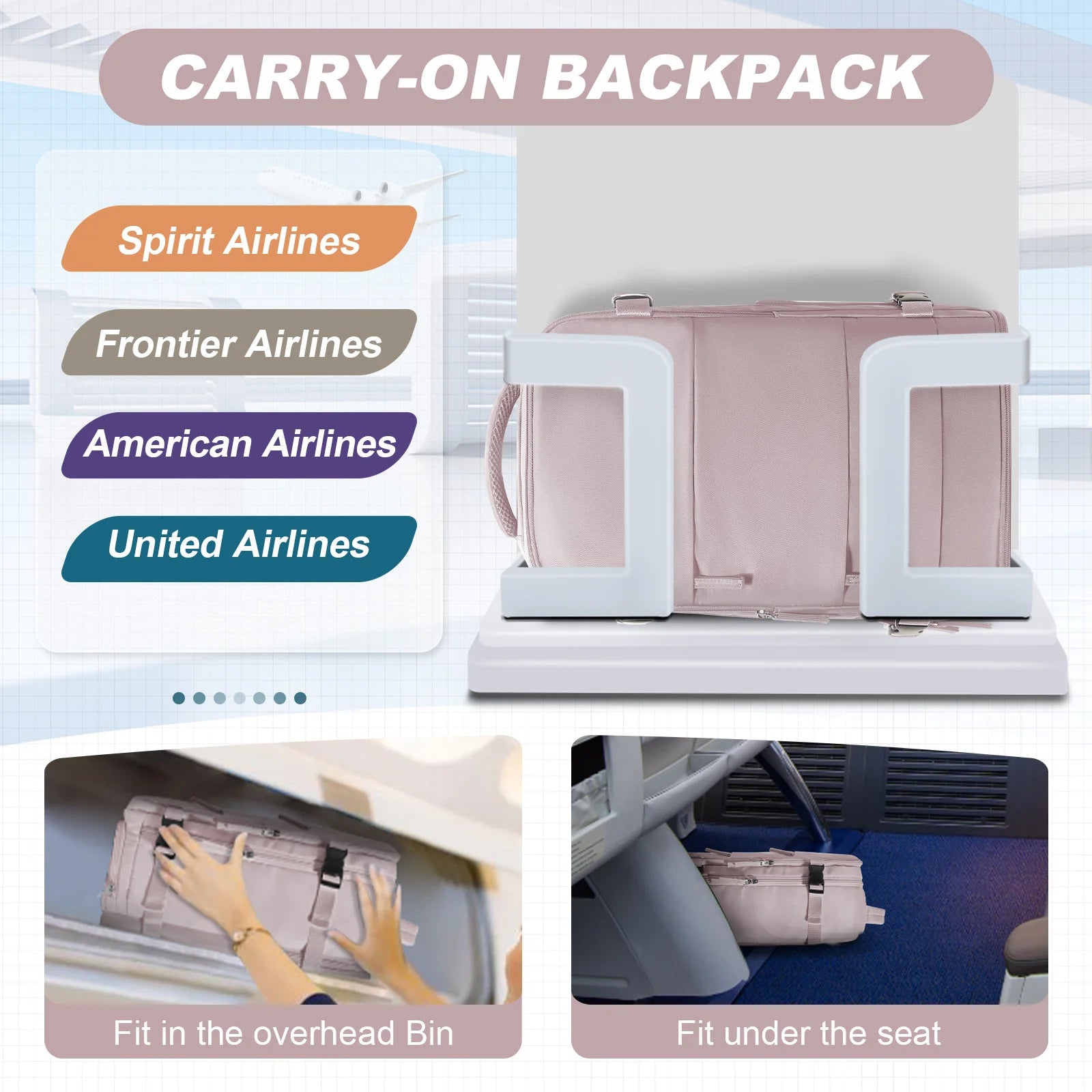 Women Men Travel Backpack , Cabin Bag Ryanair Hand Luggage 40x20x25 Travel Backpack College Bookbag Laptop Bag, eastpak rucksack