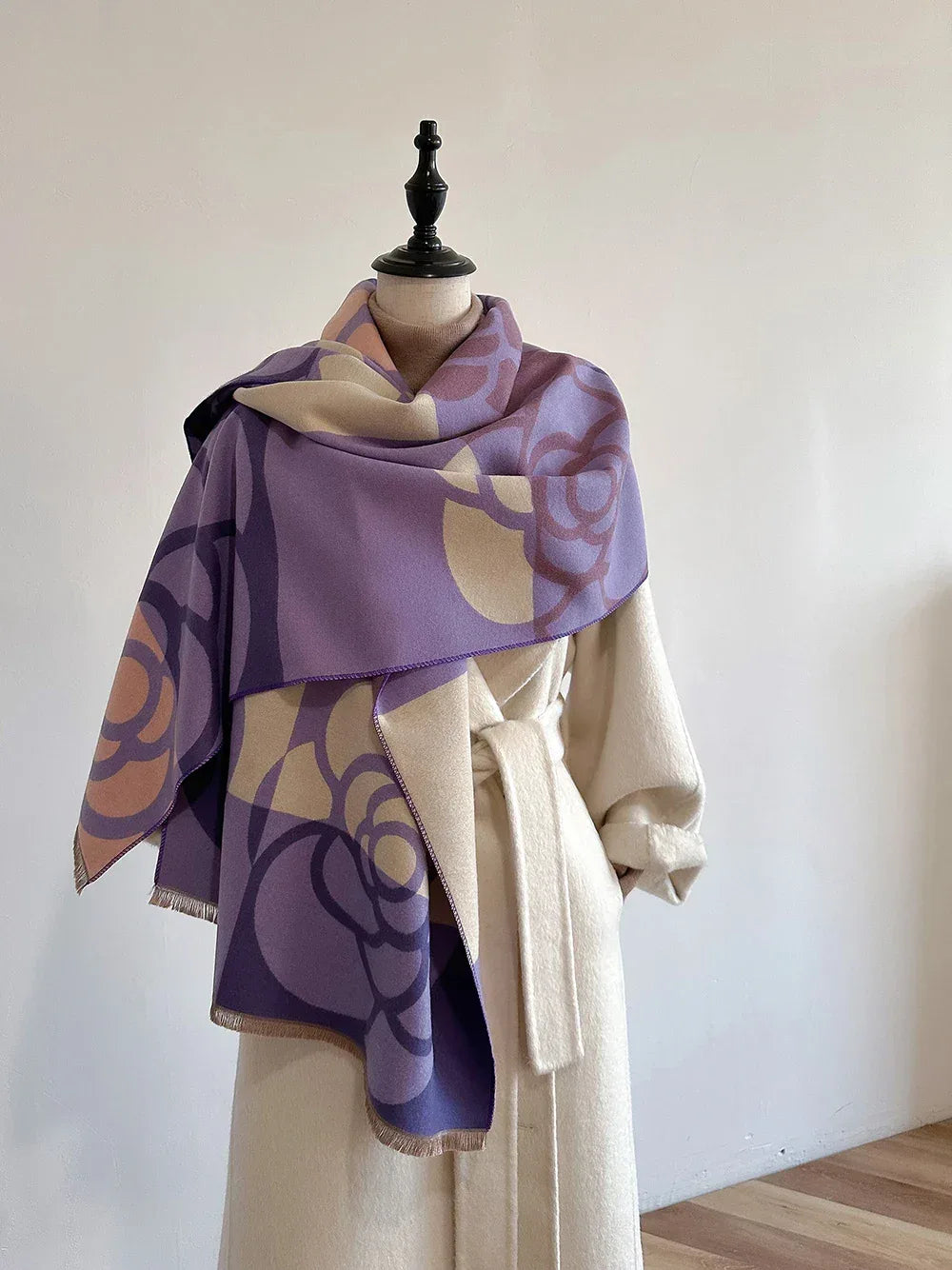 Cashmere Scarf for Women Thick Warm Winter Blanket Brand Female Luxury Quality Shawl Wrap Bufanda 2024 Poncho Echarpe Pashmina - Luvia