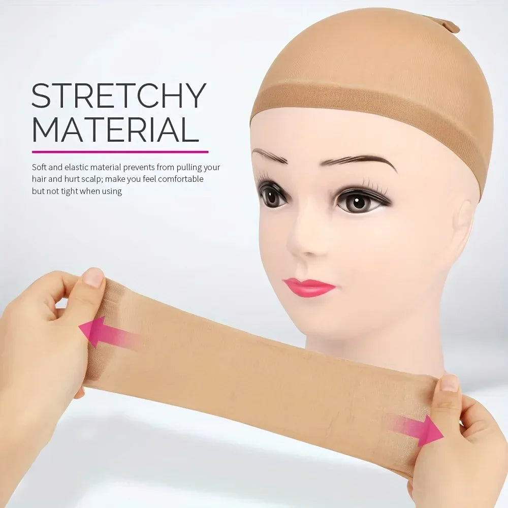 Wig Cap 4PCS Nylon Wig Caps Wig Caps for Women Stocking Wig Caps for Halloween Cosplay for Women Men Kids Daily Use - Luvia