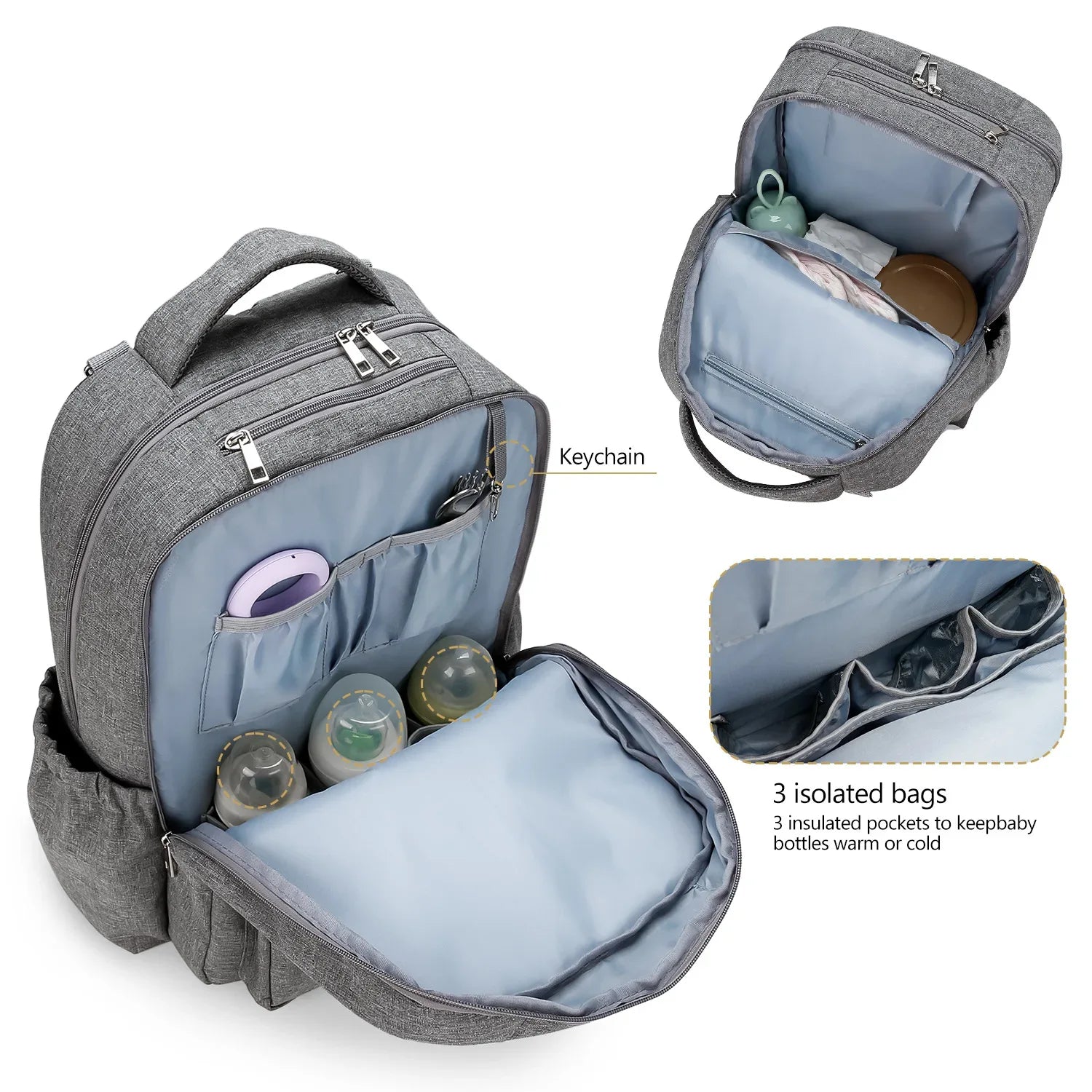 Diaper Bag Backpack，Baby diaper bag, multifunctional water-repellent travel backpack large diaper bag backpack - Luvia