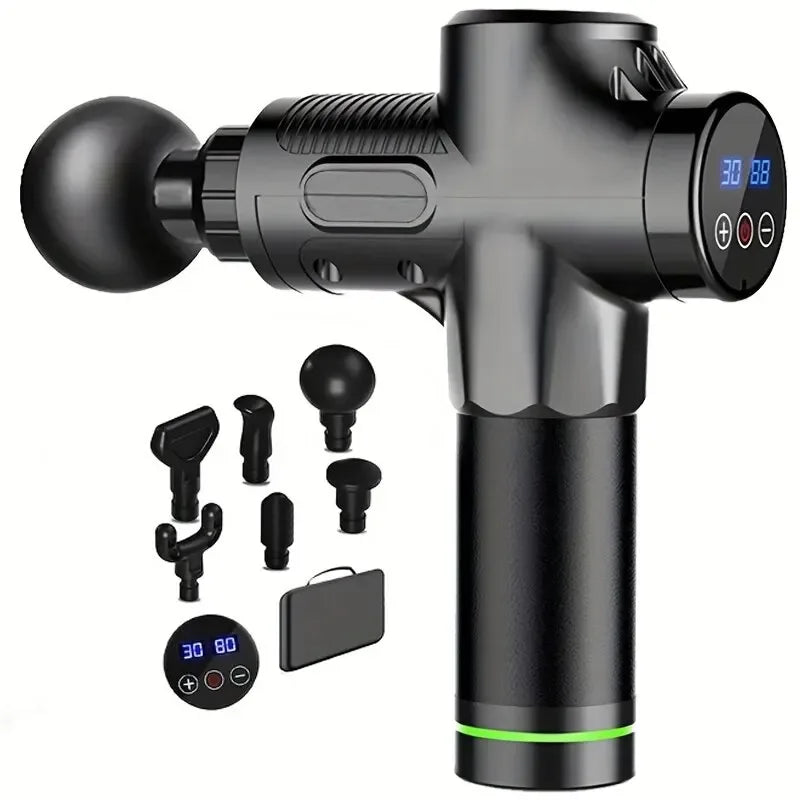 30 Level Massage Gun Fascia Deep Muscle Relax Body Neck Massager Electric Fitness Equipment Noise Reduction Male Female - Luvia