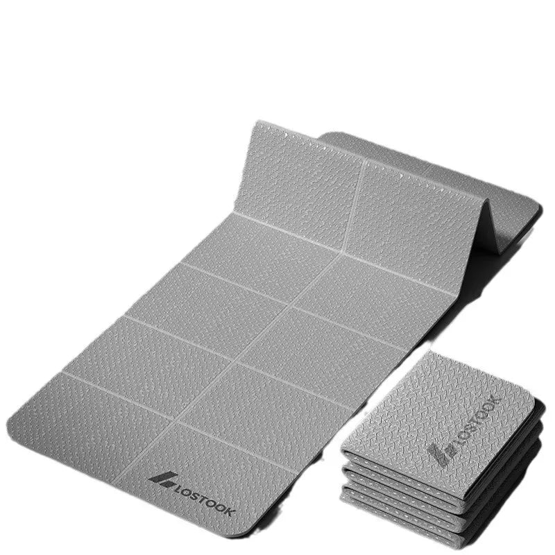 Extra Wide Yoga Mat Thick Foldable Non-Slip Quiet Exercise Mat for Home Workout Fitness 요가매트 - Luvia