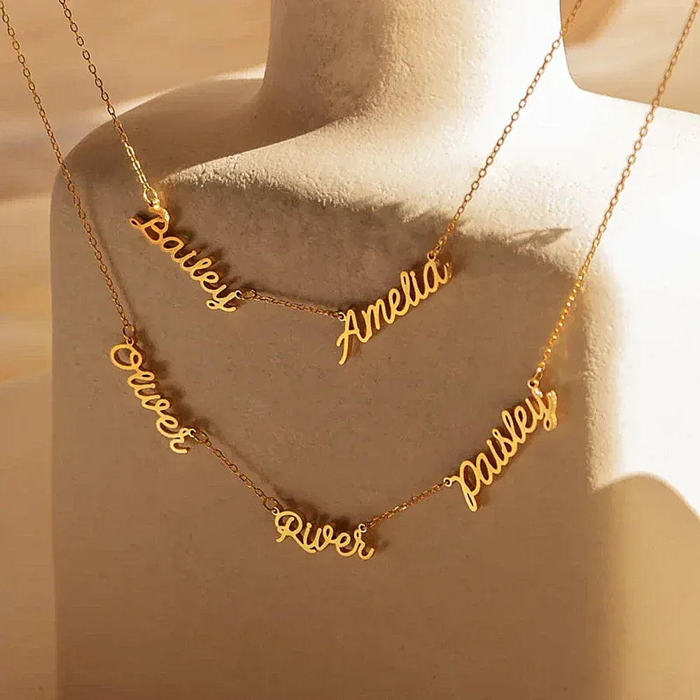 Personalized Jewelry Bundle - Custom Name Necklace Set - Luvia
