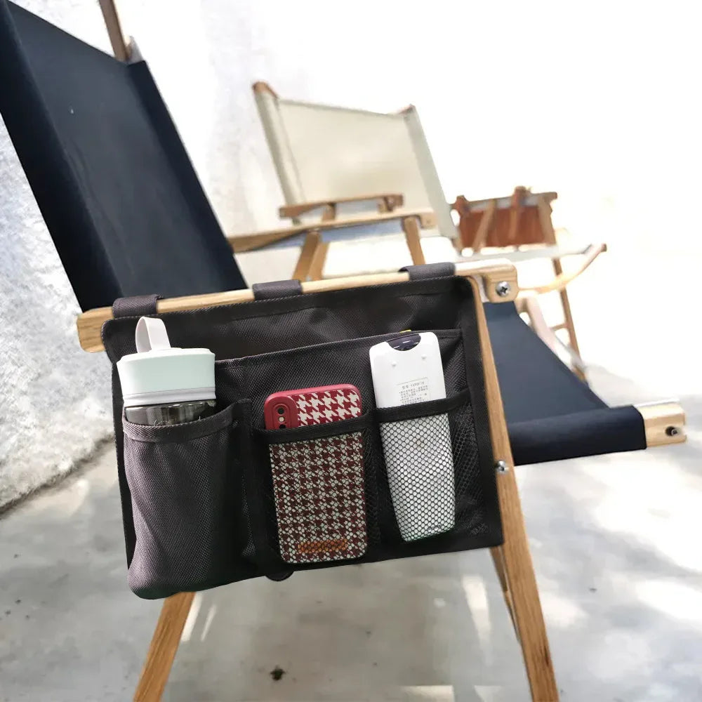 Bedside Caddy Storage Bag Multi Pockets Hanging Bag Bed Accessories Organizer Gadget Oxford Cloth for Dorm Bunk Hospital Book - Luvia