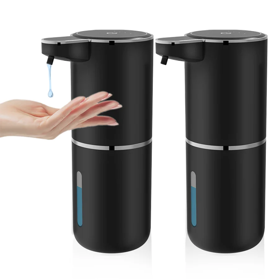 380ML Capacity IPX5 Waterproof Hand Sanitizer Pump Wash Machine 4Levels Smart Sensor Touchless Electric Automatic Soap Dispenser