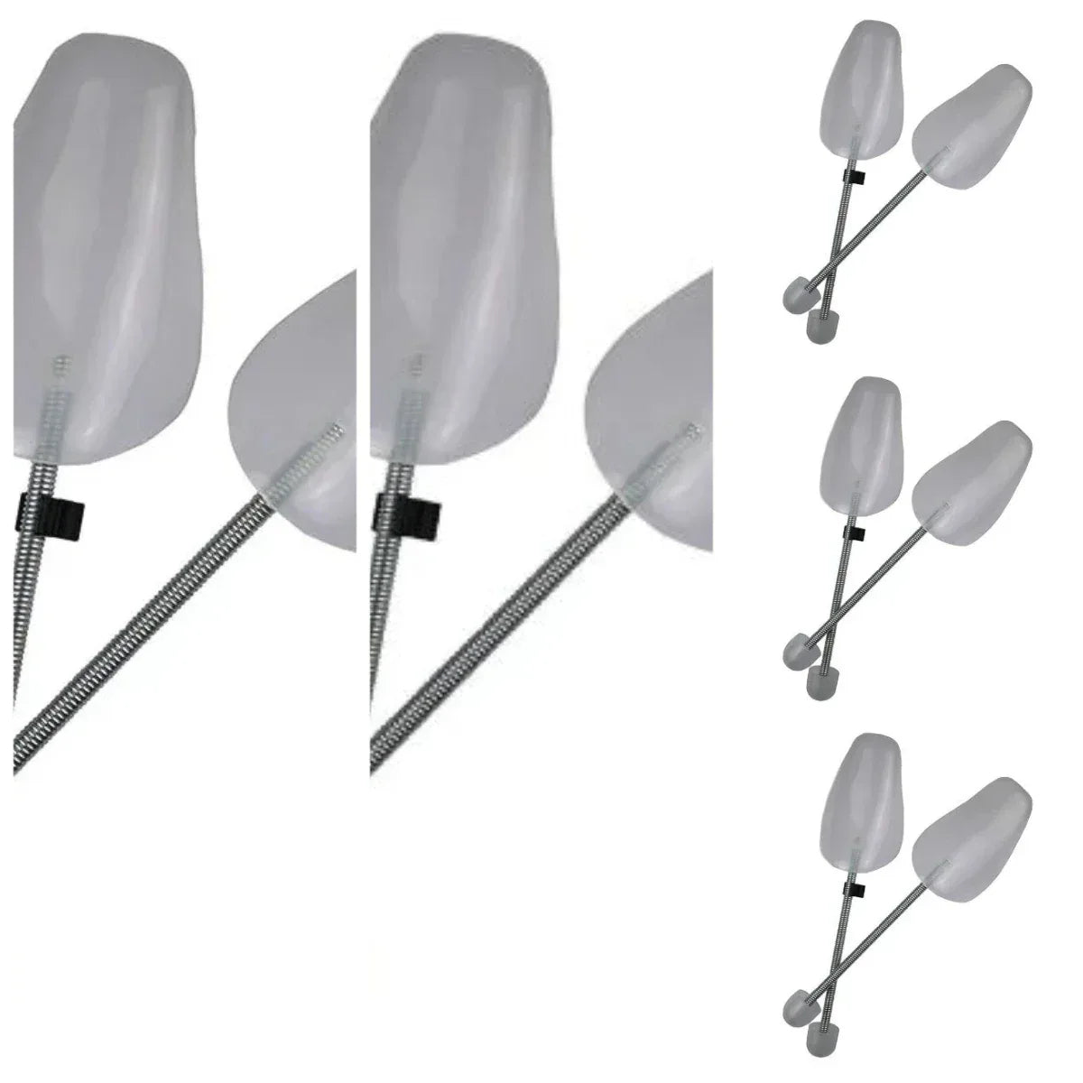 3/5 Pairs Shoe Stretcher Shoes Tree Shaper Rack Plastic Adjustable Length Men/Women Shoe Trees Stretcher Boot Holder Organizers - Luvia