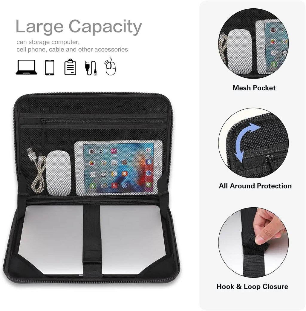 Waterproof Laptop Sleeve Computer Carrying Case for Macbook Air Pro 13.3 14 15 16 inch M1 M2 M3 M4 Dell Surface Notebook HandBag - Luvia