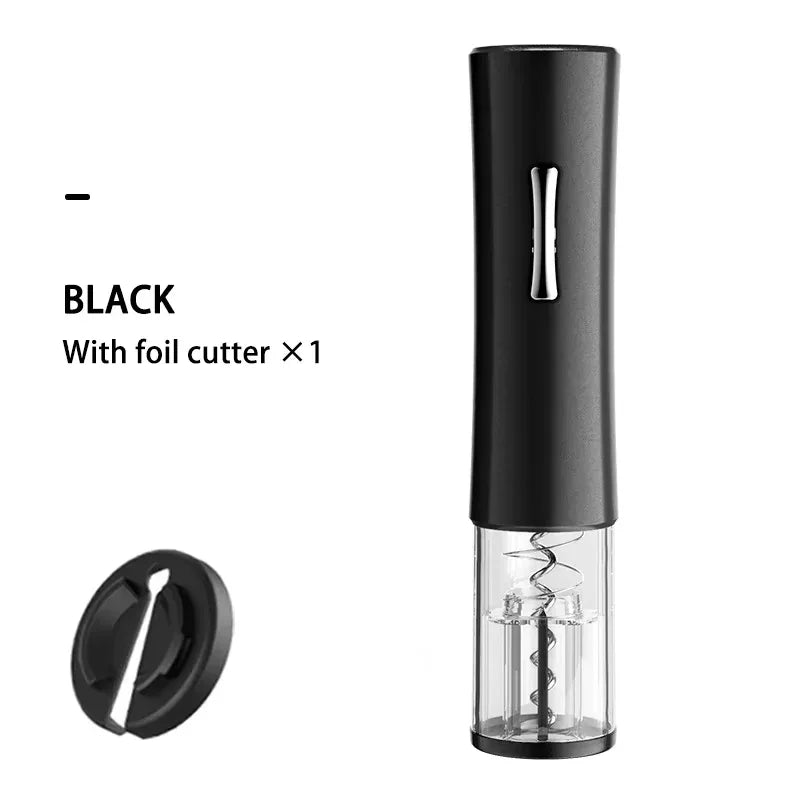 Electric Bottle Opener with Foil Cutter Corkscrew Wine Accessories Smart Automatic Wine Opener Kitchen Appliance - Luvia