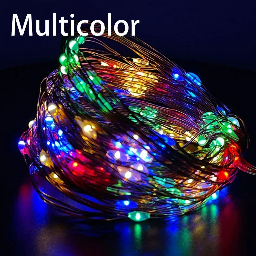 Fairy Light String Led Copper Wire String Light 1/2/3/5/10/30M USB/Battery Powered For Bedroom Garden Party Wedding Decoration - Luvia