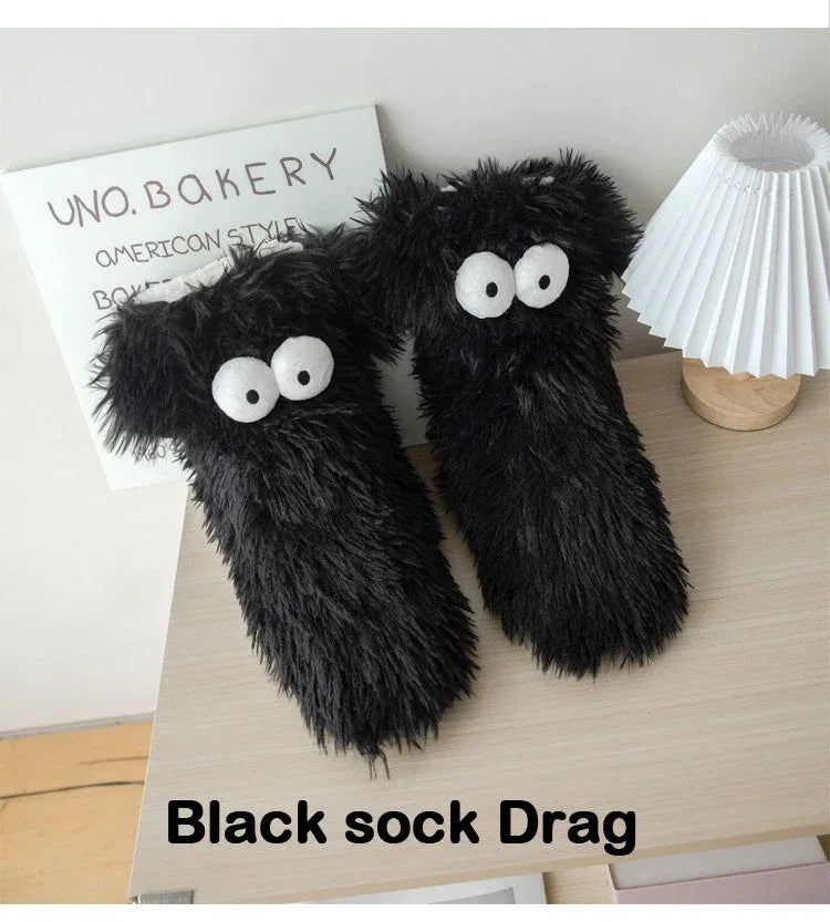 Fuzzy Socks for Women Slipper Socks Cute Animal Indoor Non-slip Floor Socks Trendy NEW Winter Warm Thickened Stockings - Luvia