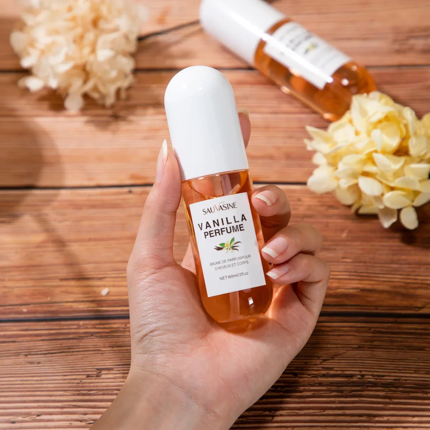 2.03Fl Oz Vanilla Skin Body Mist Vanilla Hair and Body Perfume Mist for Women & Men Long-Lasting Fragrance Body Spray for Gifts - Luvia