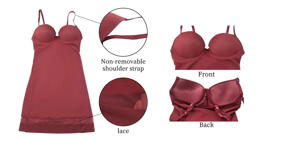 Bodysuit Women Shapewear Body Shaper With Cup Compression Bodies Belly Sheath Waist Trainer Reductive Slimming Underwear - Luvia