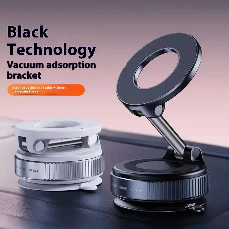 Magnetic Phone Car Holder Foldable 360° Rotation Adjustable Magnetic Mount for Car/Desk/Bathroom/Universal Use - Luvia