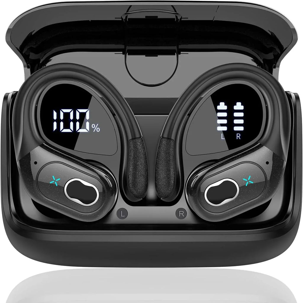 TWS Sports Earbuds Bluetooth 5.4 HIFI Bass Wireless Headphones LED Touch Hands-free Earphone Noise Cancelling Waterproof Headset - Luvia
